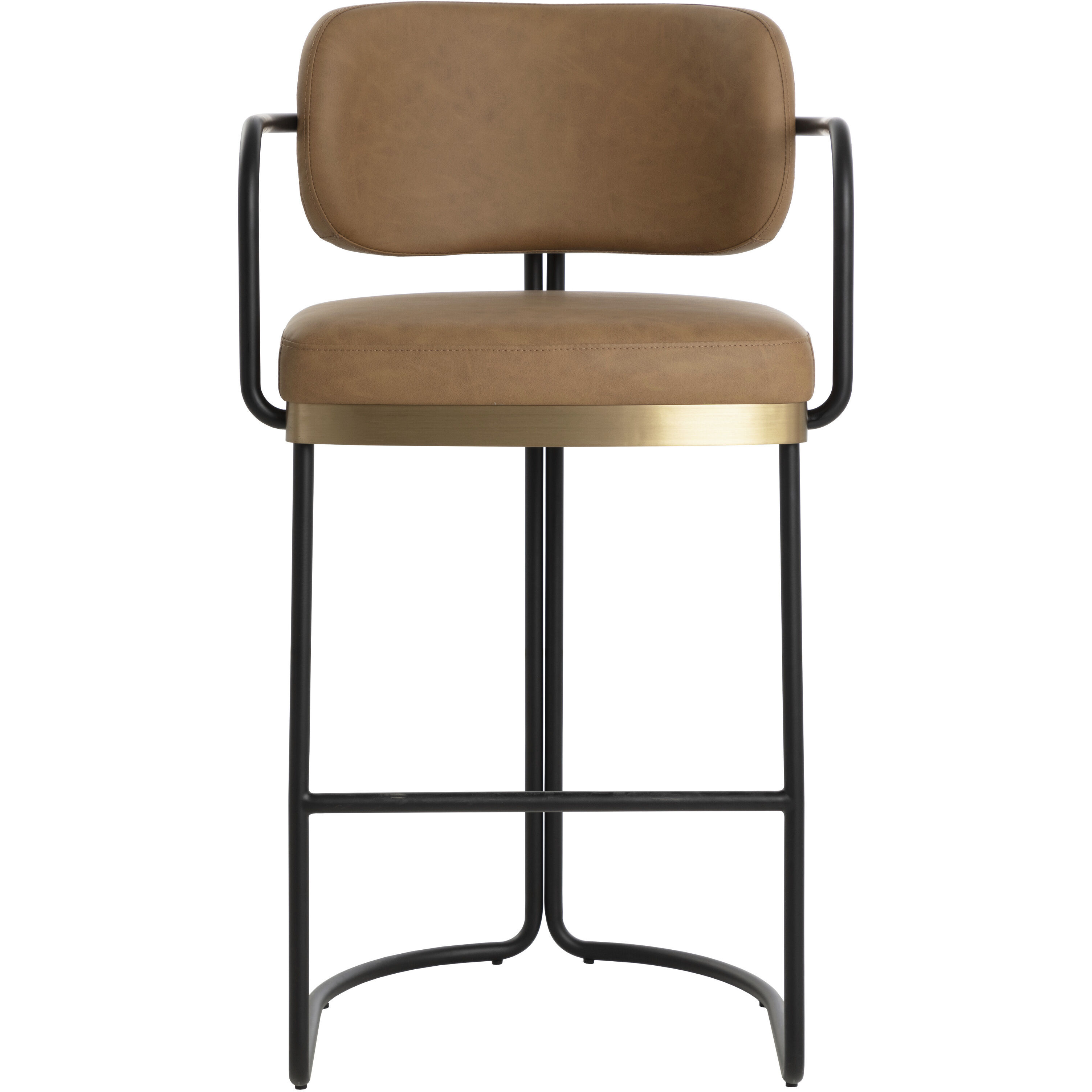 Jalen 40.5 inch Milliken Cognac Barstool